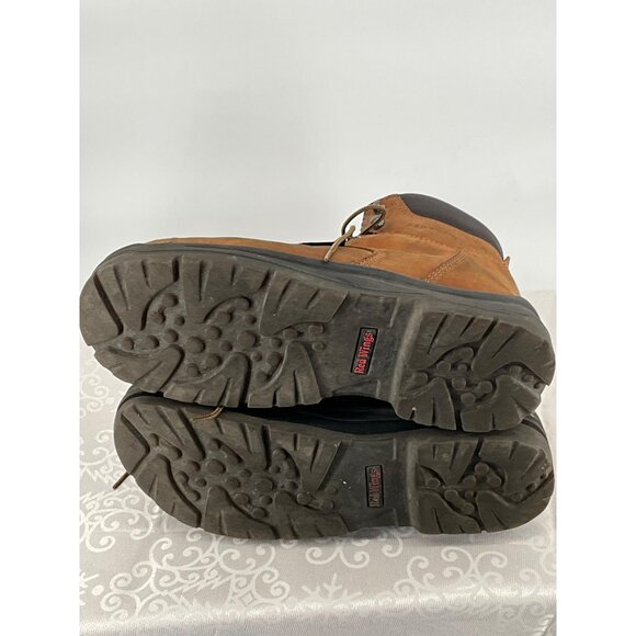 Red Wing Men's‎ Work Boots Brown Size 12 D Leather Steel Toe Imperfections - Picture 14 of 14